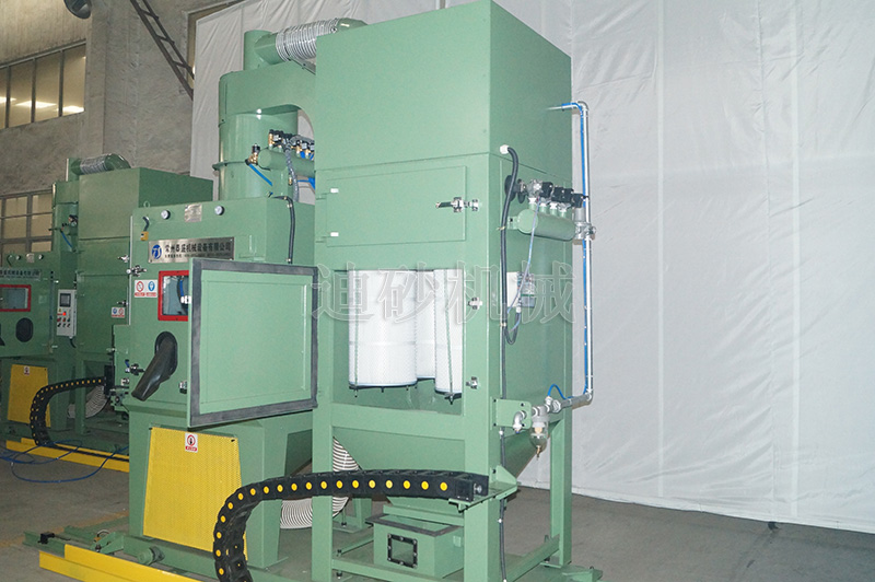 石油管端螺紋自動(dòng)噴砂機(jī)成功案例：寶鋼