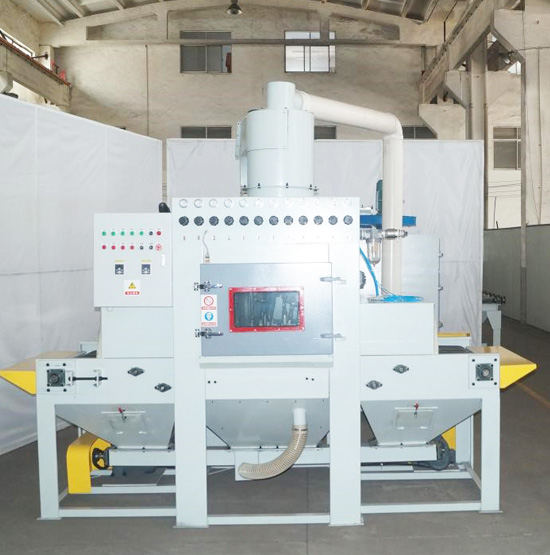 輸送式自動噴砂機再次發(fā)往蘇州，感謝客戶對于無錫迪砂的信賴與支持！